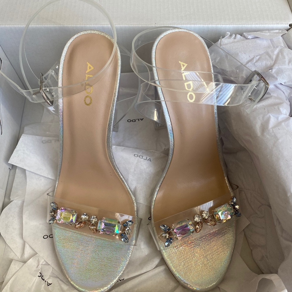 Aldo Clear Heels 6.5